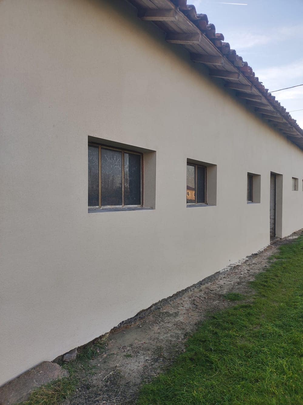 Bas façade après nettoyage